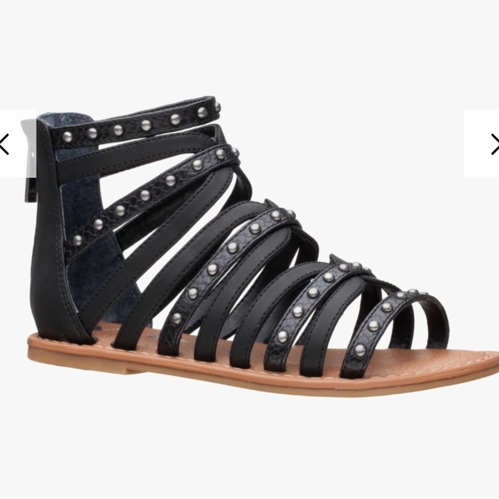 Nina Black Gladiator Sandals